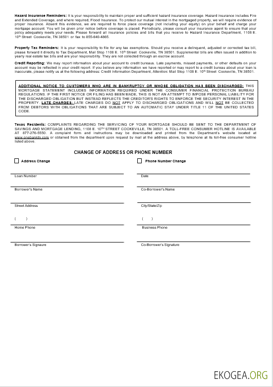 Relevé d’hypothèque bancaire USA One aux formats Word et PDF 3